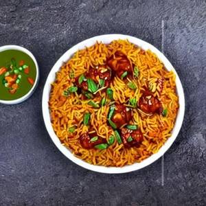 Veg Manchurian Rice Plane