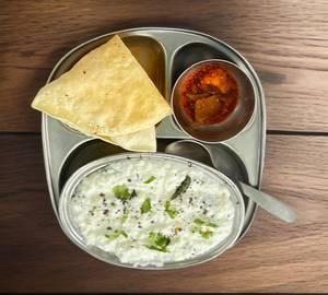 Curd Rice with Papad 