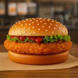 BBQ Paneer Korean Burger