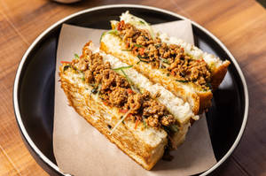 Chicken Krapow Sando