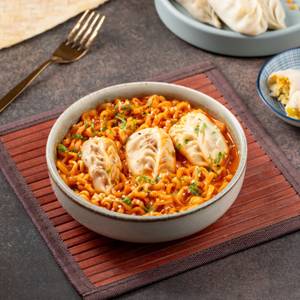 Korean Noodle Veg Dumpling Bowl