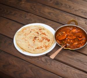 2 parotta with beef chilli combo
