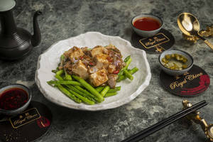 Silken Tofu And Asparagus Soya Chilli