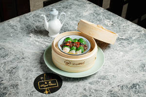 Prawn & Water Chestnut Spinach Roll