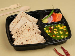 Palak Corn & 4 Tawa Roti Mealbox [3 Cp]