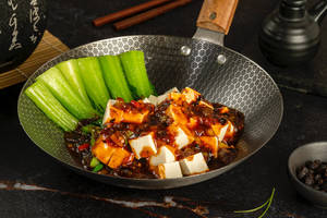 Bok Choy And Tofu In Blackbean Sauce