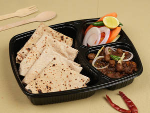 Pindi Chole & 4 Tawa Roti Mealbox [3 Cp]