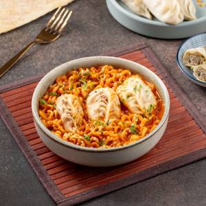 Korean Noodle Chicken Dumpling Bowl