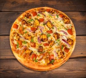 Paneer tikka pizza