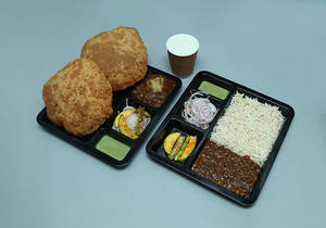 Chole Chawal + Special Chole Bhature Paneer Wale + Lassi
