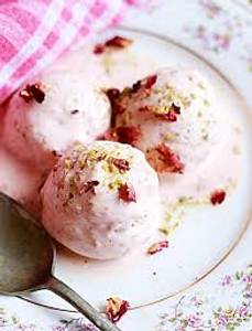 Rose milk  [with ice cream]
