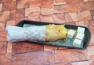 Double Egg Paneer Roll