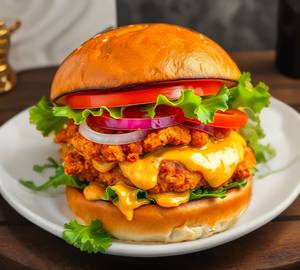 Double patty chicken burger