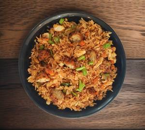 Rice with manchurian balls