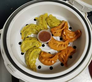 Paneer Tikka Momos (Steamed) 5 Pcs