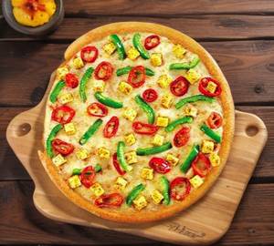 Cheese pappy paneer pizza