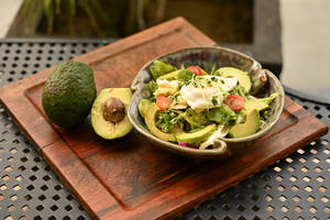 Poached Egg With Avocado Salad