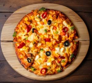 Roasted Paneer Red Red Paprika Pizza