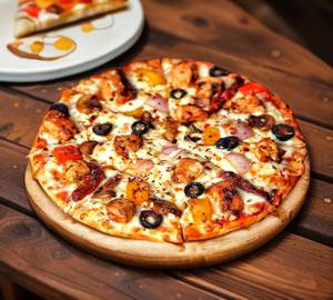 Alfredo chicken Pizza (9 inches)