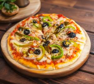 Farm House Cheese Thin Crust Pizza [10 Inches]