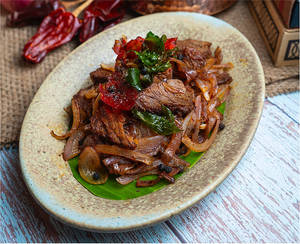 Beef Roast Slices Pepper Fry (tenderloin)
