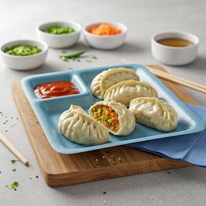 Veg Steamed Momos [4 Pcs]