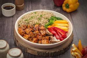 High Protein Paneer Teriyaki With Sautee Vegetables