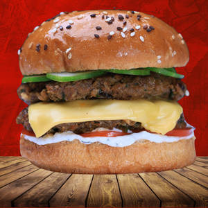 Truffle Smash Mushroom Delight Chicken Burger