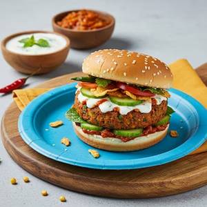Veg. spicy burger
