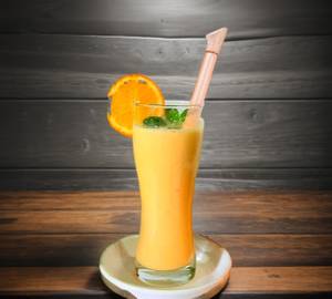 Orange milk shake
