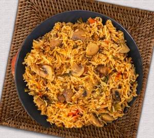 Mushroom biryani