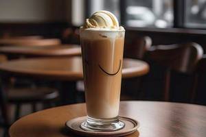 Cold Coffee With Vanilla Ice Cream