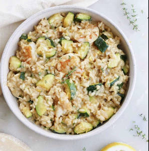 Zucchini Mushroom Risotto