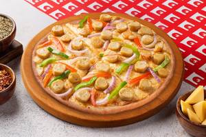 Smoked Chicken Sausage Thin Crust Pizza