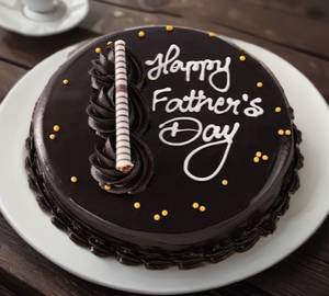 Father's Day Dark Chocolate Cake