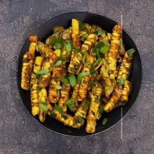 Baby corn chilli dry