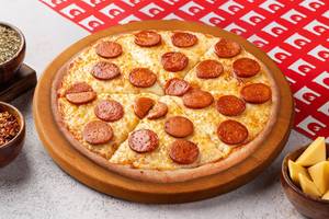 Chicken Pepperoni Thin Crust Pizza