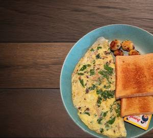 Spinach And Mushroom Omlette