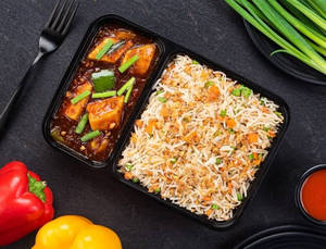Burn Garlic Chicken Fried Rice/chilli Paneer Gravy