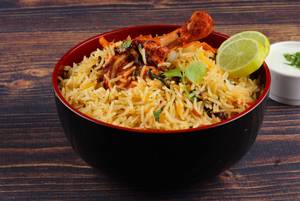 Zafrani chicken dum biryani [full]