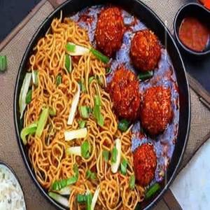 Veg Manchurian Noodles