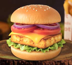 Mint Aloo Tikki Cheese Burger