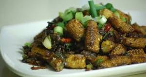 Baby corn pepper dry