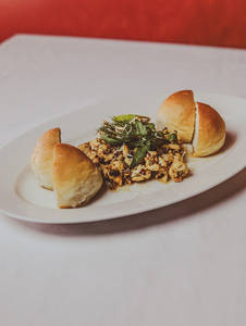 Gamberi Caldi Con Aglio E Olio D'oliva