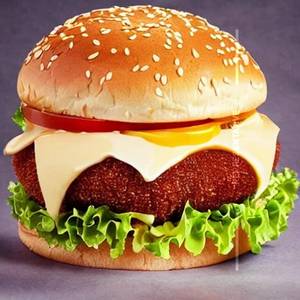 Cheese burst burger