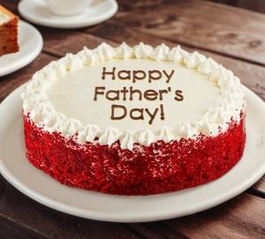 Best Father's Day Red Velvet Cream Cake
