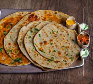 Paneer Aloo Cheese Paratha