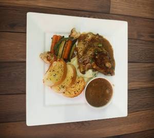 Grilled Chicken With Mushroom Sauce-