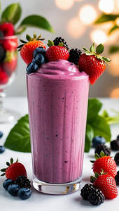 Mixed Berry Milk Shake