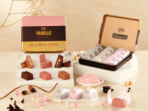 Gianduja Trilogy - Assorted Hazelnut infused 12 Chocolate Cubes